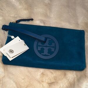 Tory Burch Symphony Blue Clutch